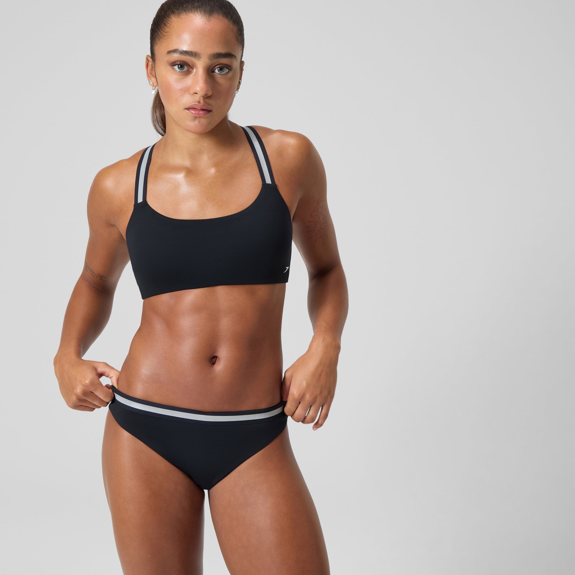 Women's Women's Racerback Crop Top Black | Speedo USA