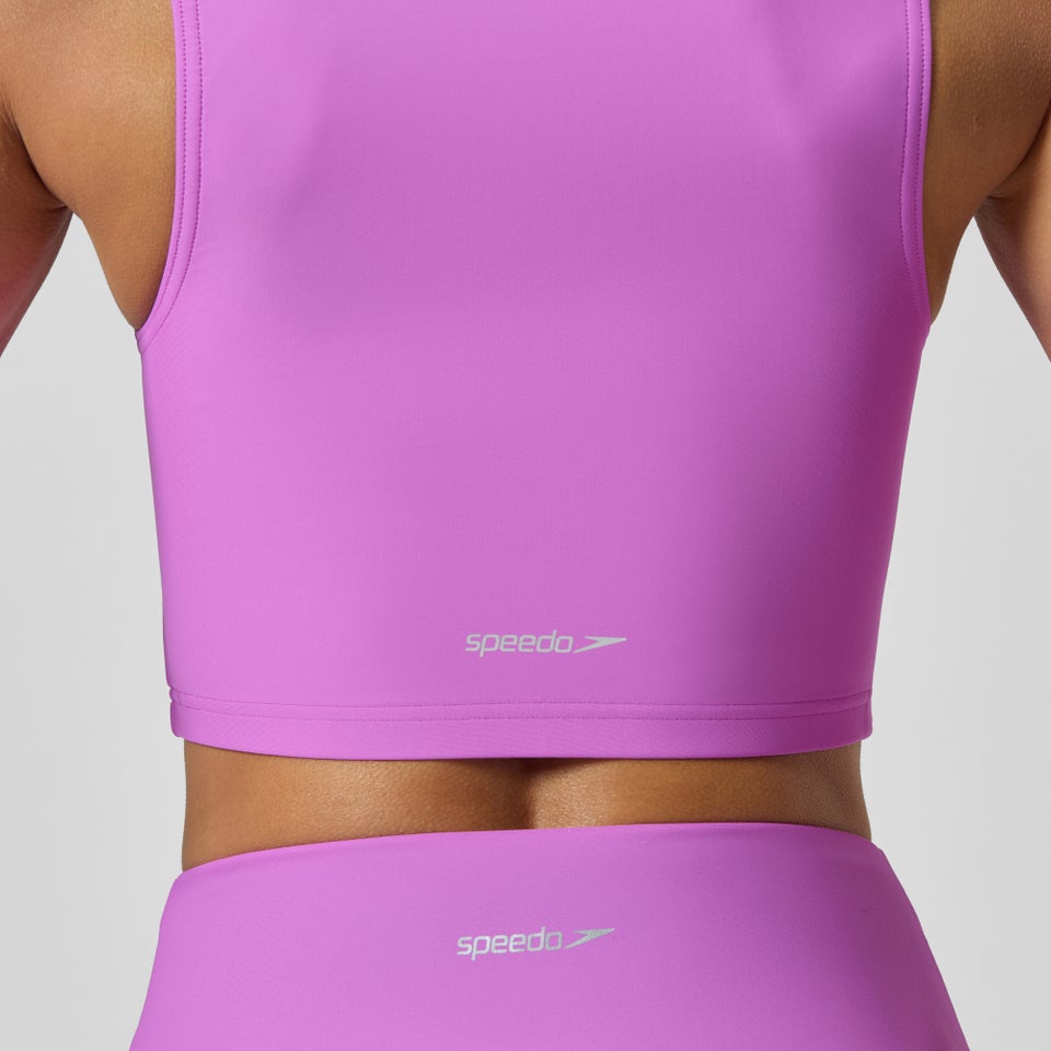 Women's Bound Bikini Crop Top Pink