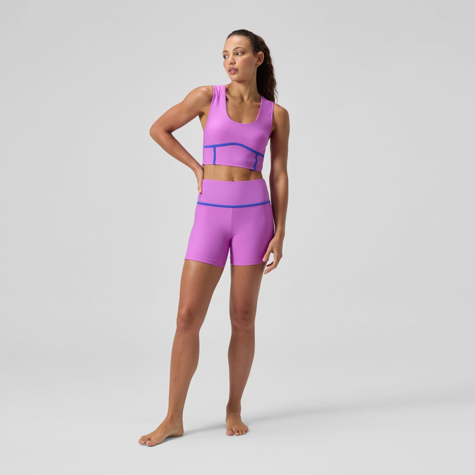 Women's Bound Bikini Crop Top Pink