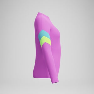 Women's Colorblock Long Sleeve Rashguard Purple
