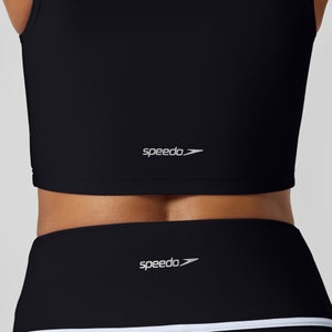 Women's Bound Bikini Crop Top Black