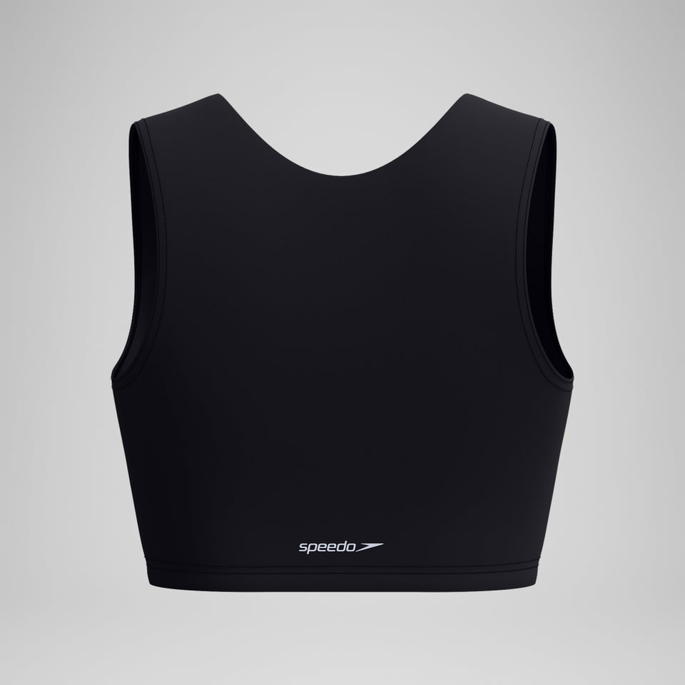 Women's Bound Bikini Crop Top Black