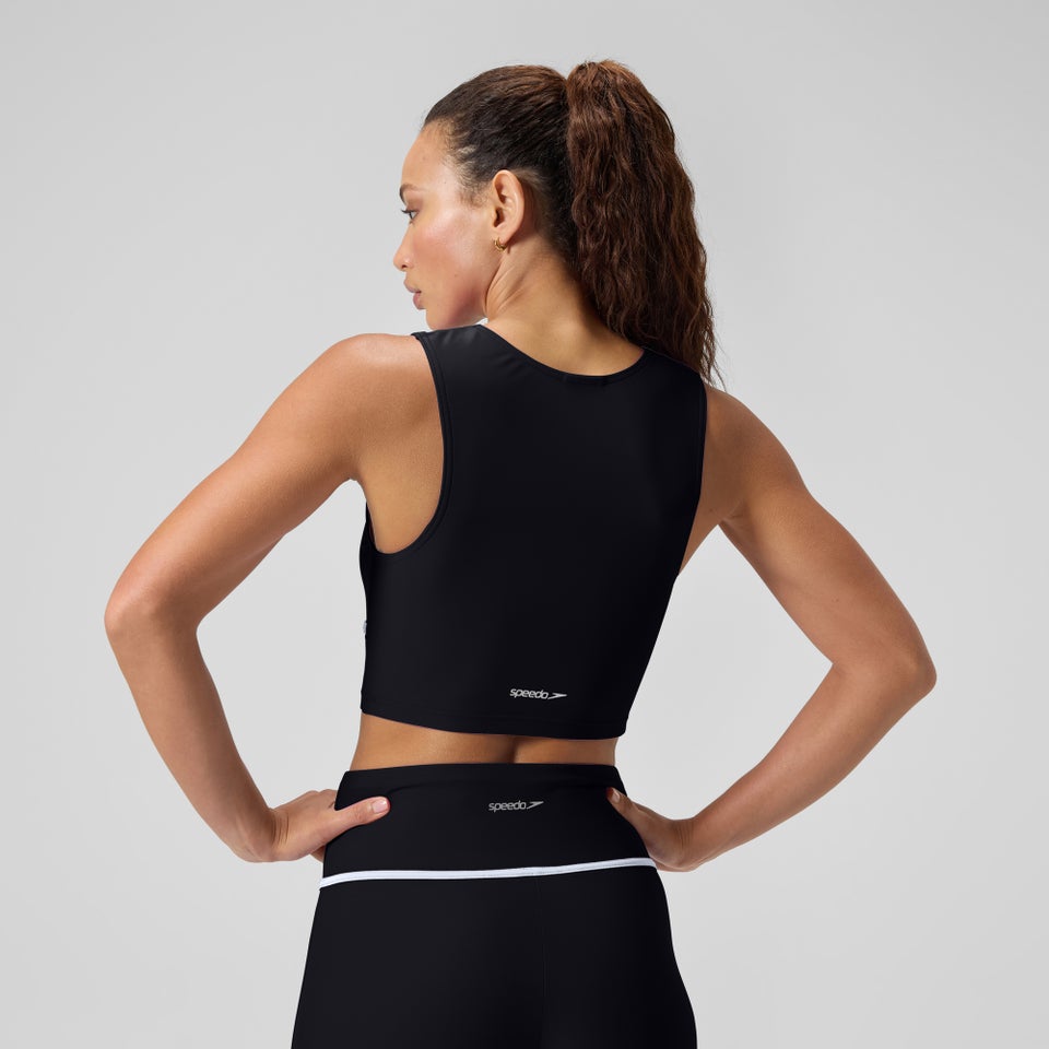 Women's Bound Bikini Crop Top Black