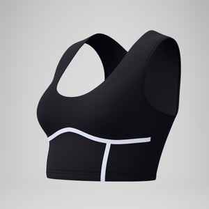 Women's Bound Bikini Crop Top Black