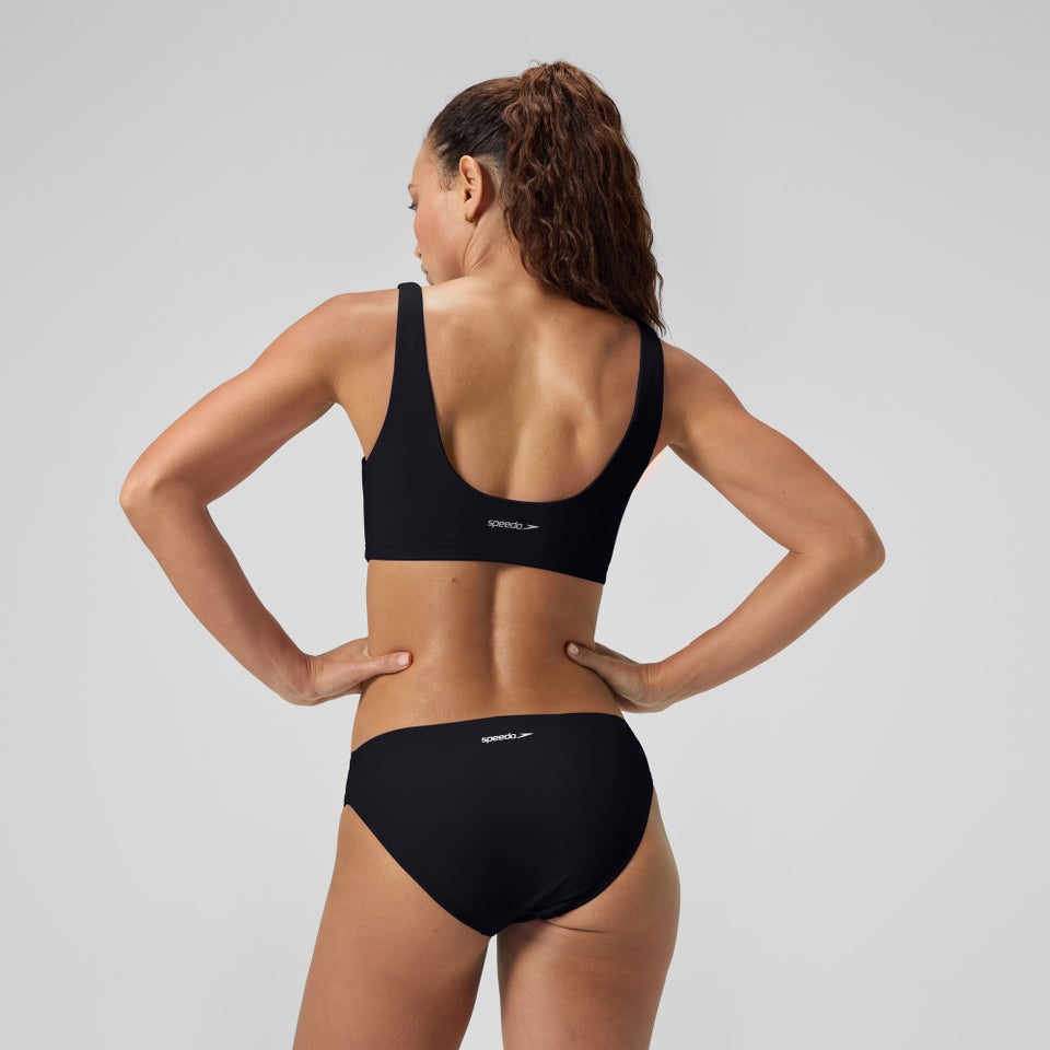 Women's Solid Classic Bikini Bottom Black