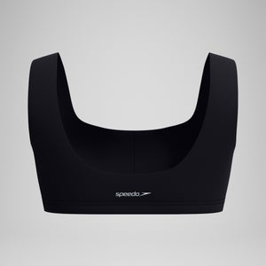 Women's Colorblock Scoop Bikini Top Black/Blue