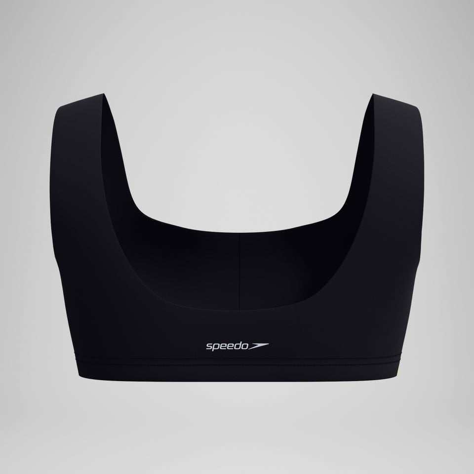 Women's Colorblock Scoop Bikini Top Black/Blue