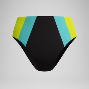 Women's Colorblock Highwaist Bottom Black/Blue - 2XL