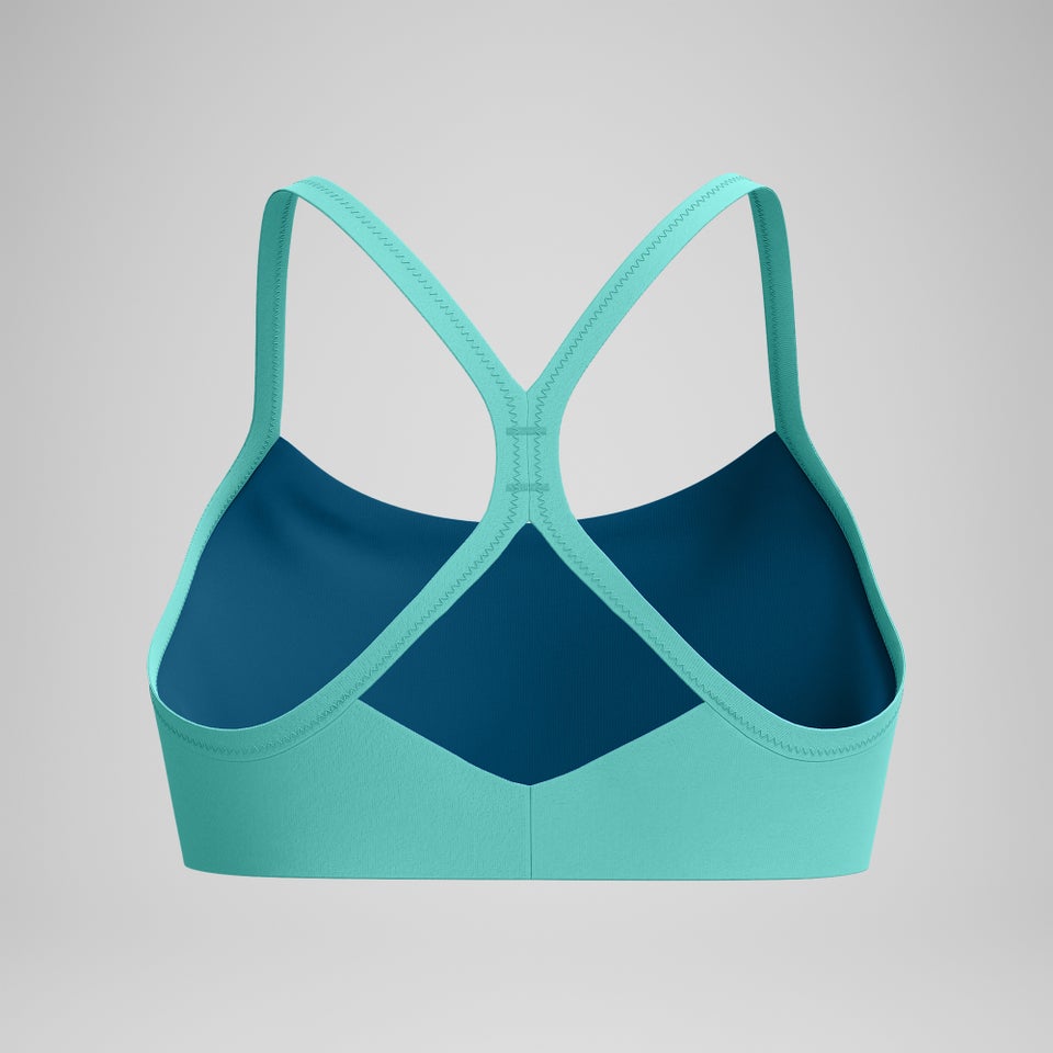Women's Solid Racerback Bikini Top Teal