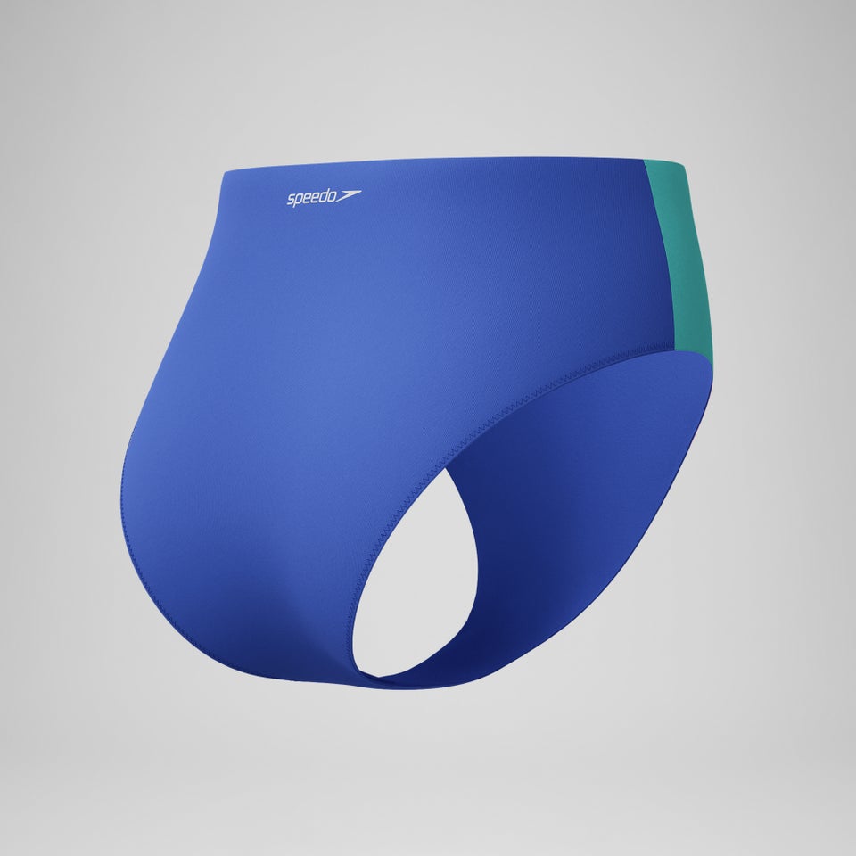 Women's Colorblock Highwaist Bikini Bottom Dark Blue