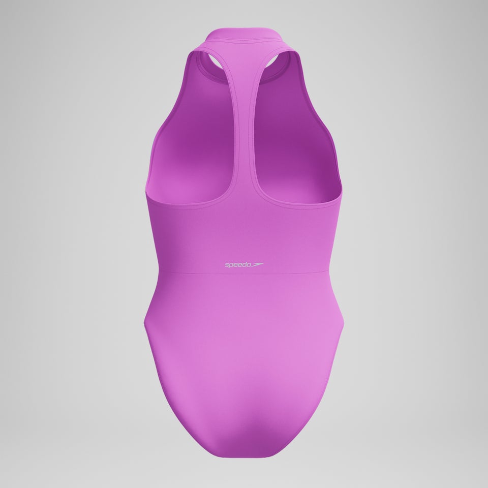 Women's Colourblock Zip Swimsuit Pink