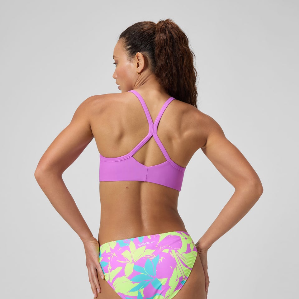 Women's Solid Racerback Bikini Top Pink