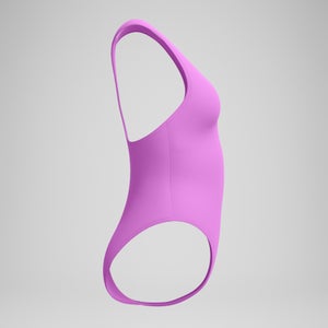 Klassischer Racerback-Badeanzug Pink für Damen