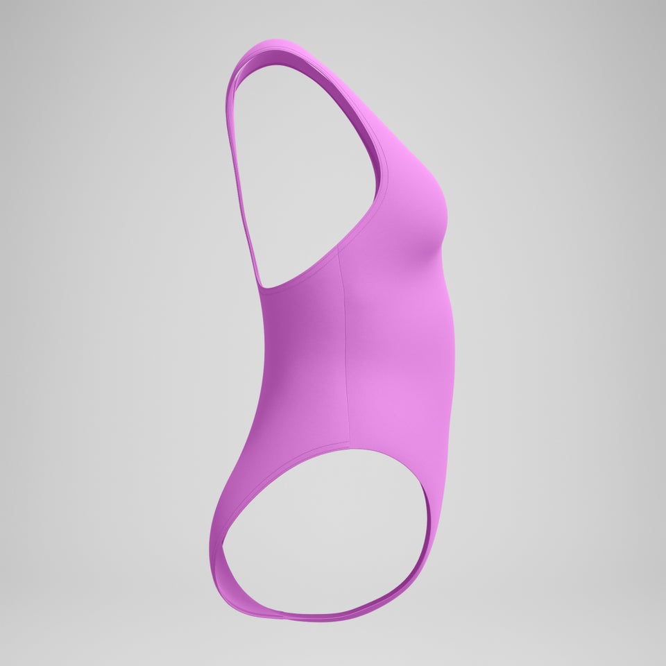 Women's Solid Racerback One Piece Pink