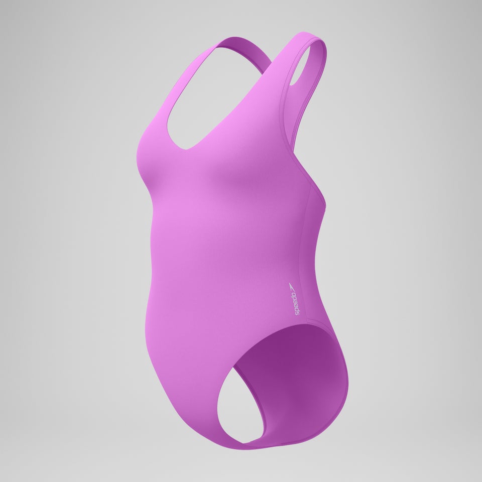 Women's Solid Racerback One Piece Pink