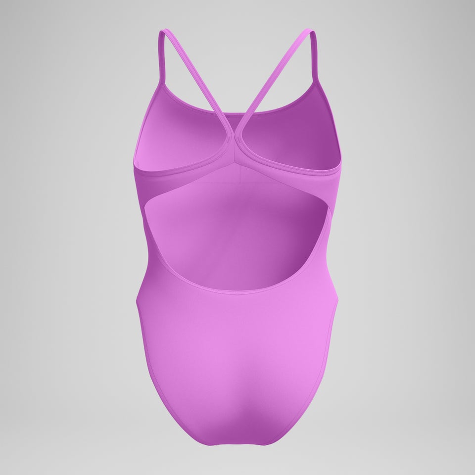 Women's Solid Racerback One Piece Pink