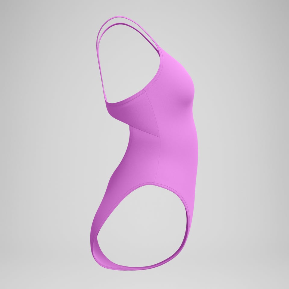 Women's Solid Racerback One Piece Pink