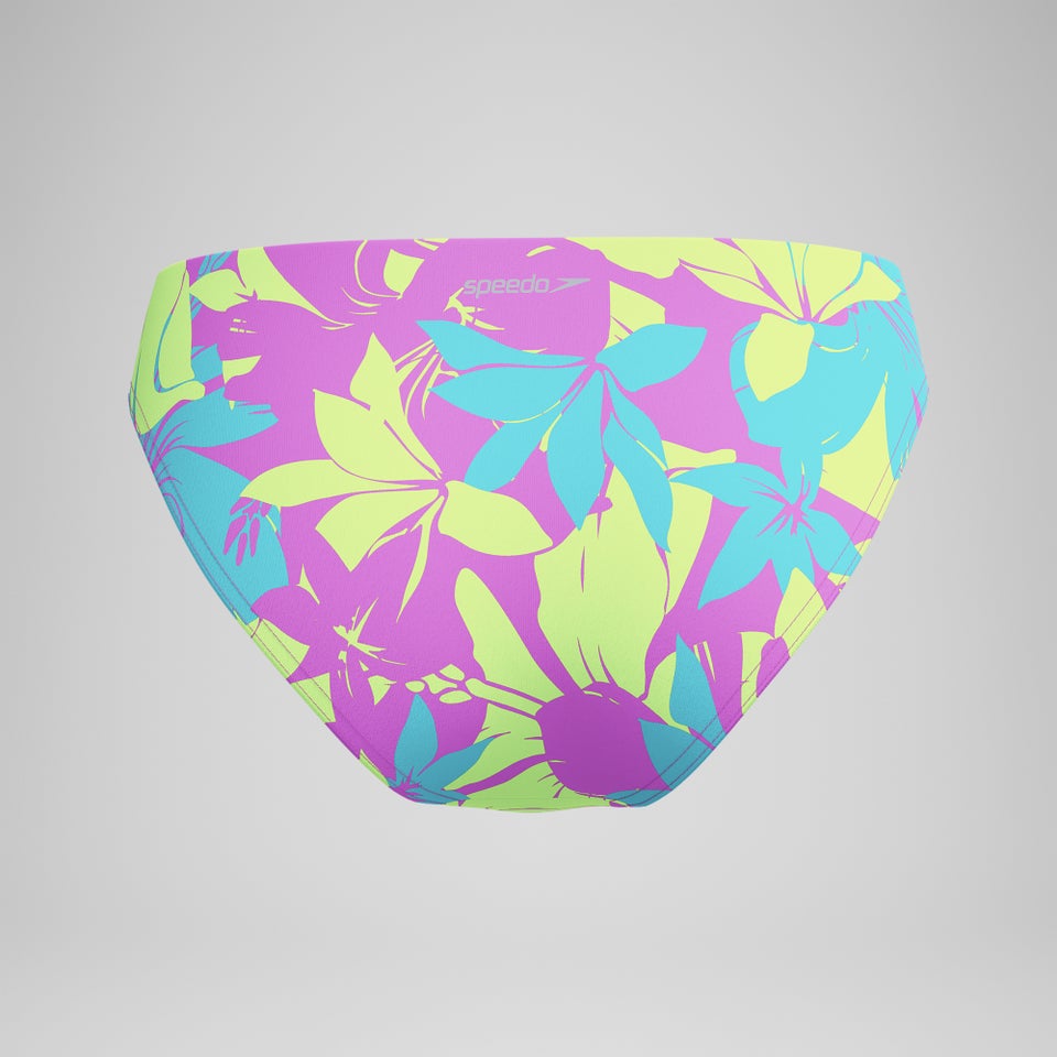 Bas classique à motif imprimé pour femmes, bleu/jaune