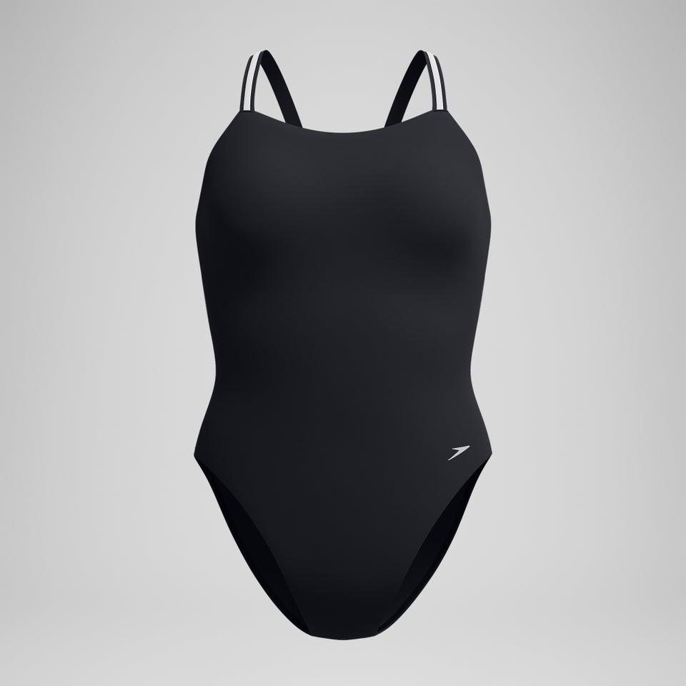 Women's V Class Active Back Swimsuit Black/Grey