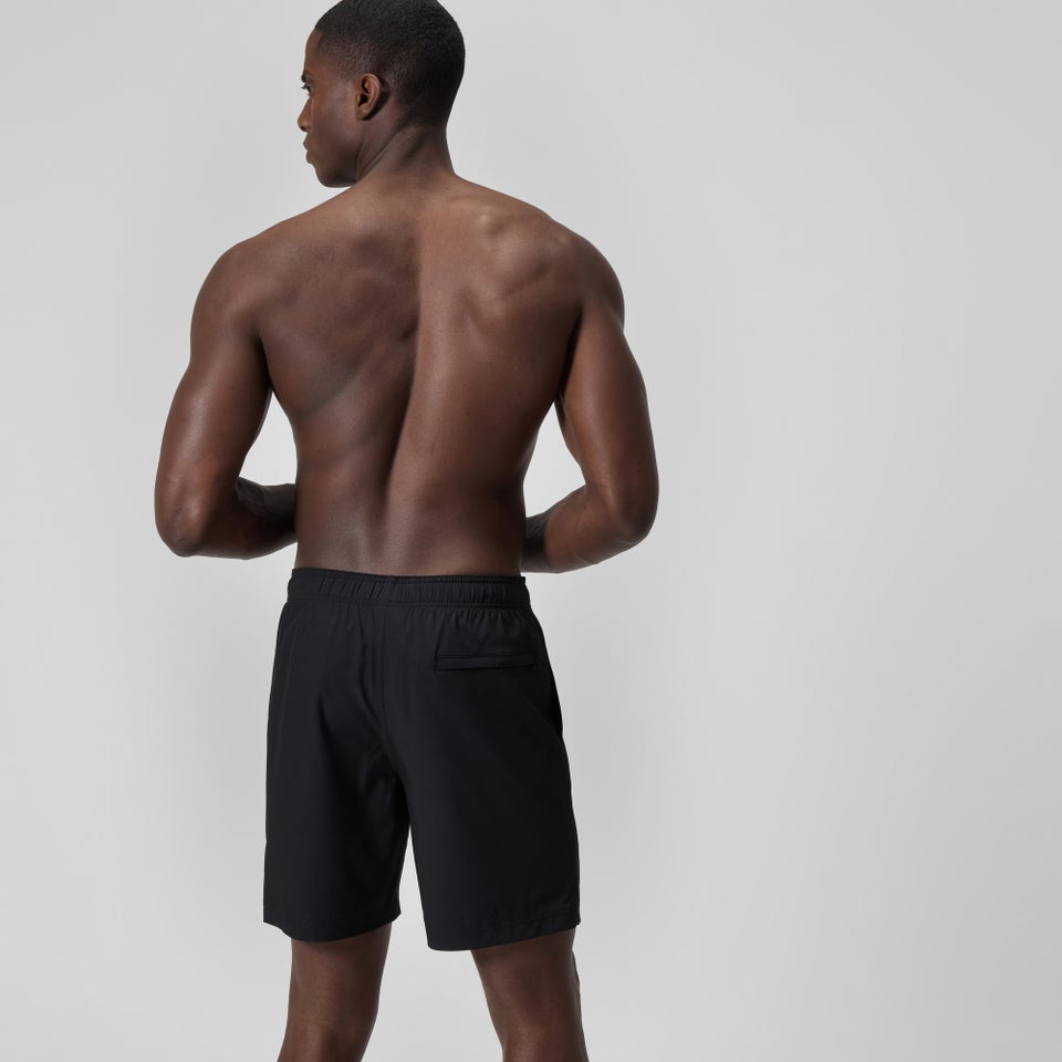 Men's Solid Volley 18"  Swim Trunks Black