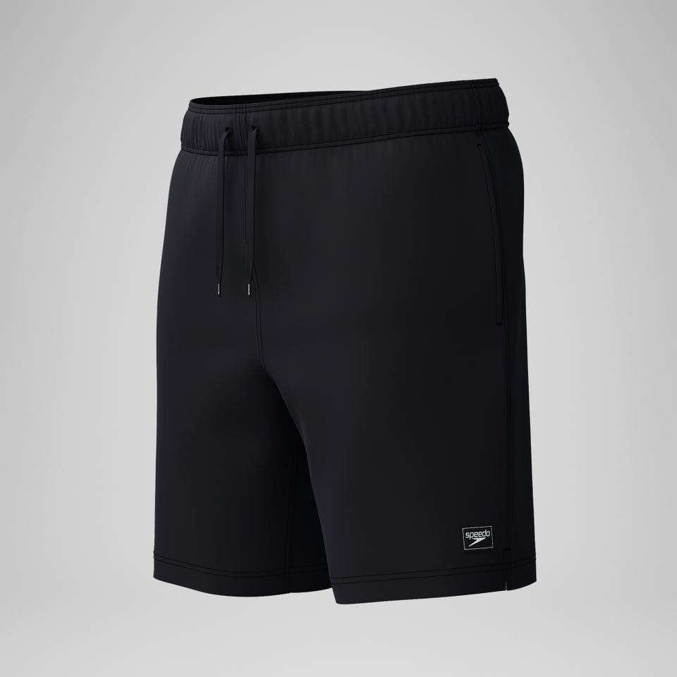Men's Solid Volley 18"  Swim Trunks Black