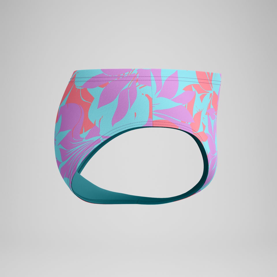 Men's Printed One Brief Purple