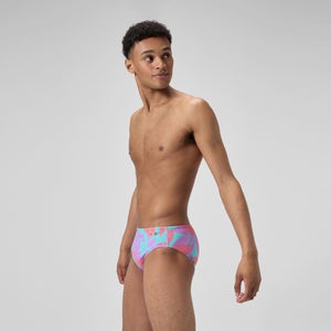 Men's Printed One Brief Purple