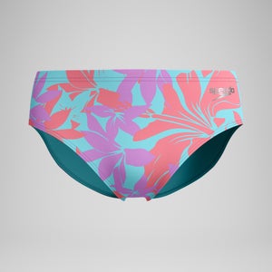 Men's Printed One Brief Purple
