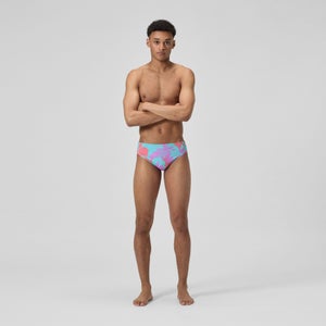 Men's Printed One Brief Purple
