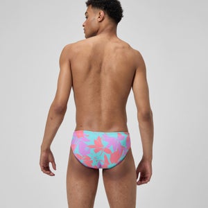 Men's Printed One Brief Purple