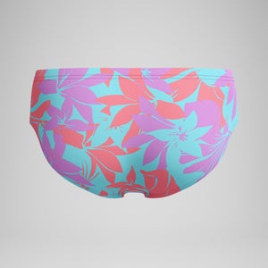 Men's Printed One Brief Purple
