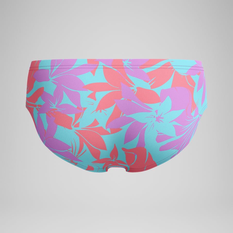 Men's Printed One Brief Purple