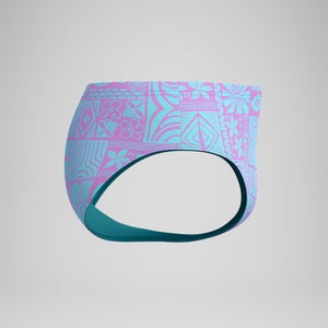 Men's Printed One Brief Purple