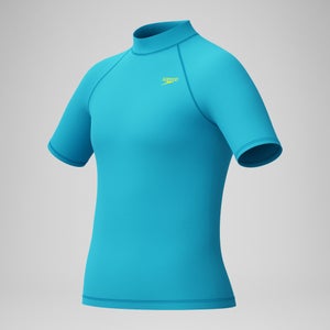 Haut Rash Garçon Printed à manches courtes bleu