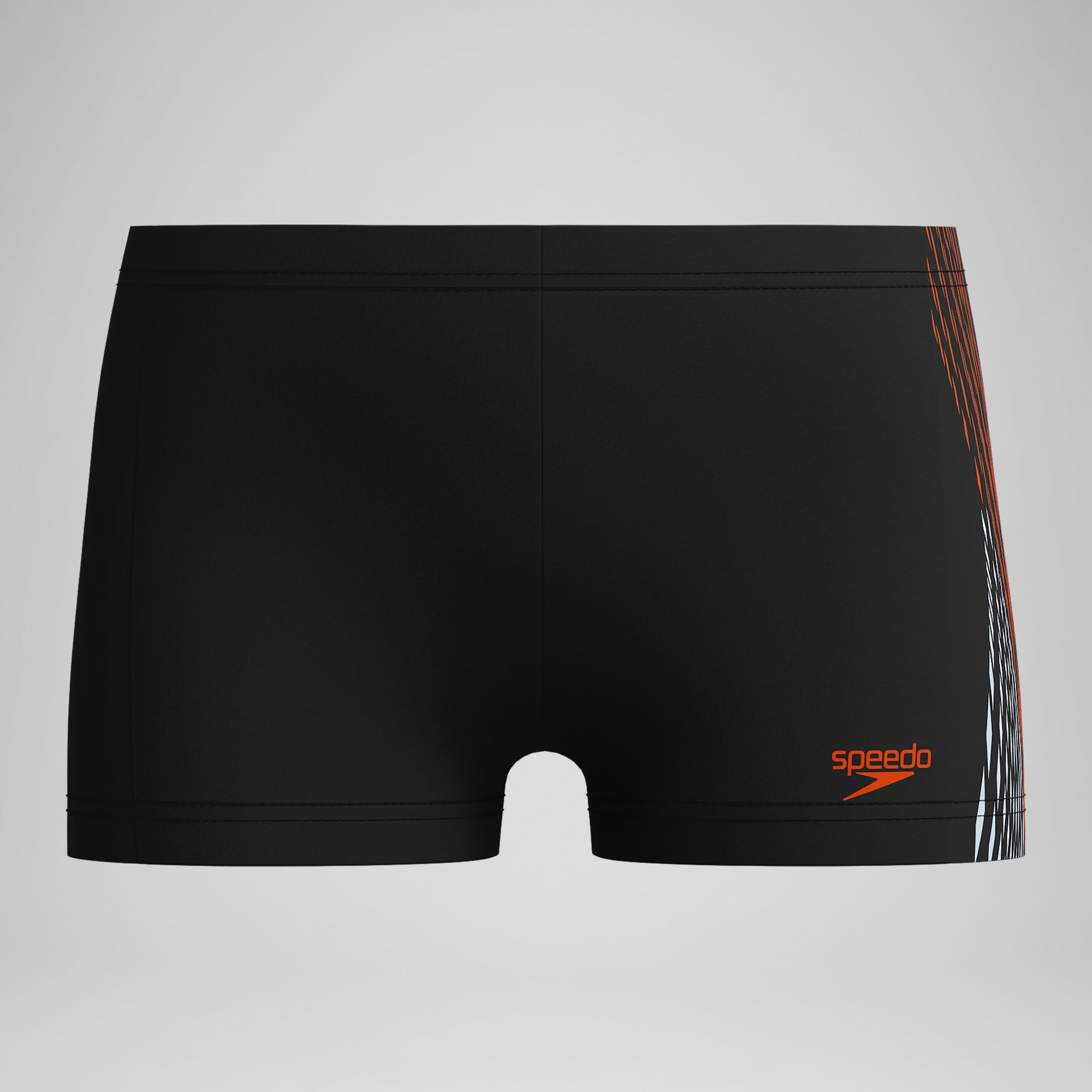 Boys' Plastisol Placement Aquashort Black/Red | Speedo UK