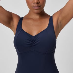 AquaNite Formender Badeanzug Marineblau für Damen