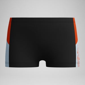 Short de bain Aquashort Garçon Dive noir/rouge