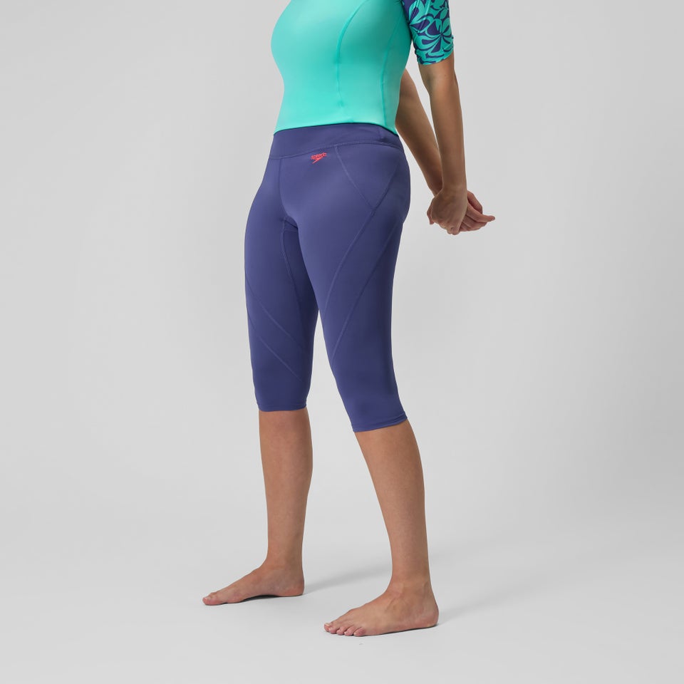 Panel-Dreiviertelhose Blau für Damen