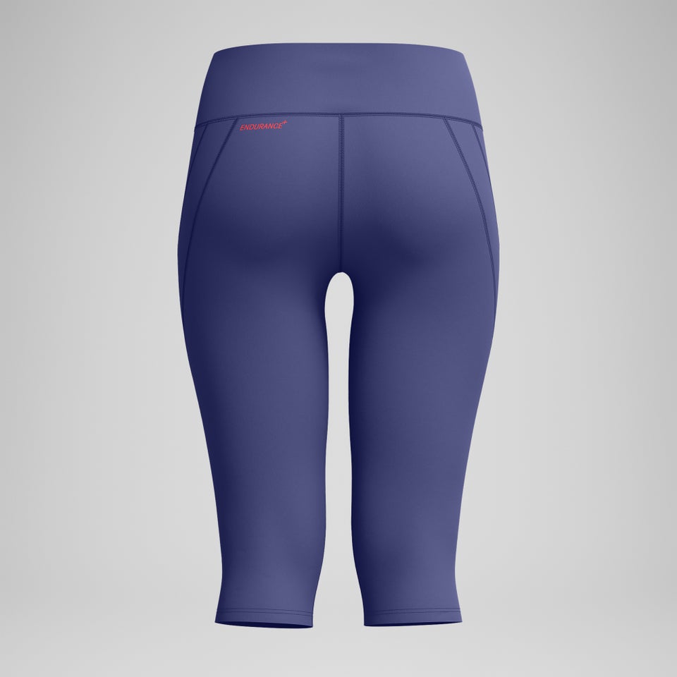 Panel-Dreiviertelhose Blau für Damen