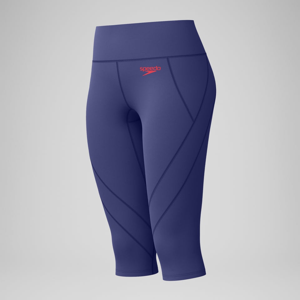 Panel-Dreiviertelhose Blau für Damen