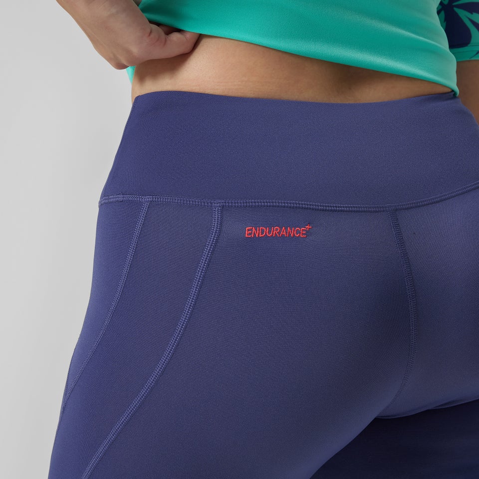 Panel-Dreiviertelhose Blau für Damen