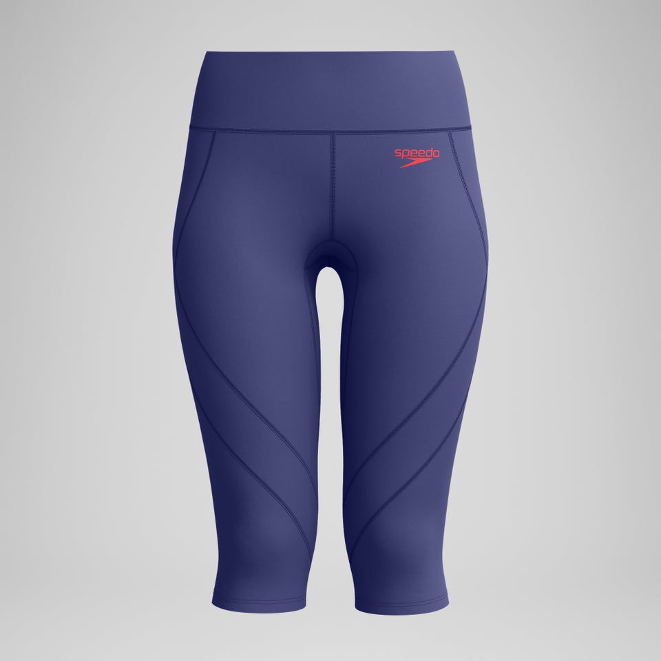 Panel-Dreiviertelhose Blau für Damen