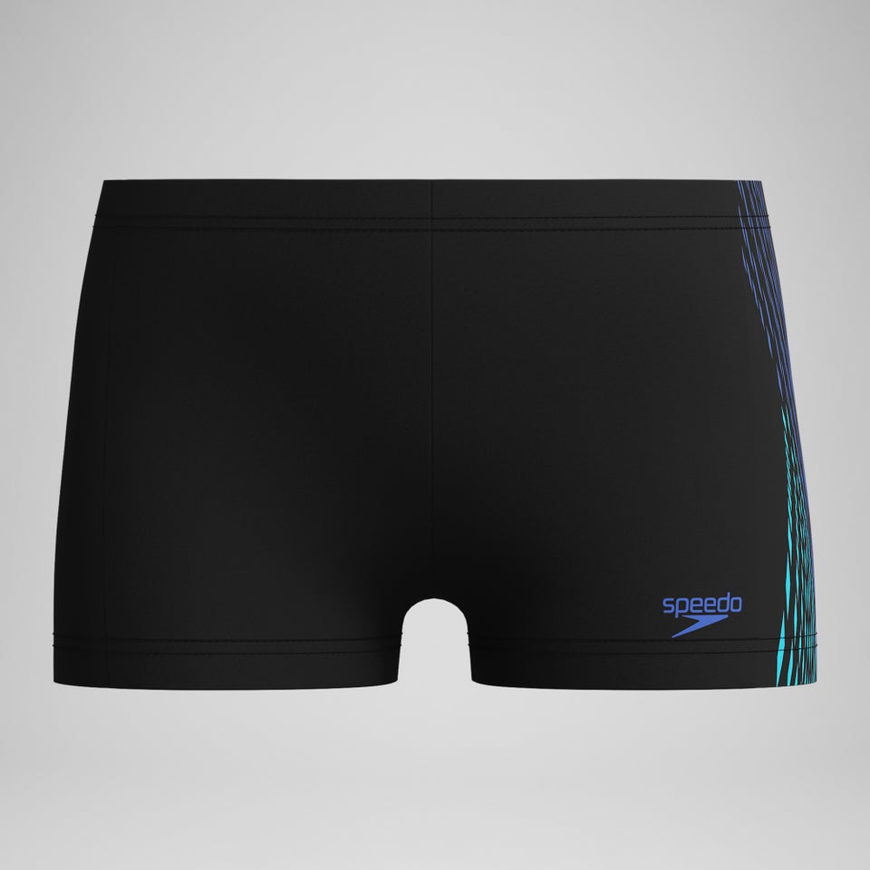 Boys' Plastisol Placement Aquashort Black/Blue