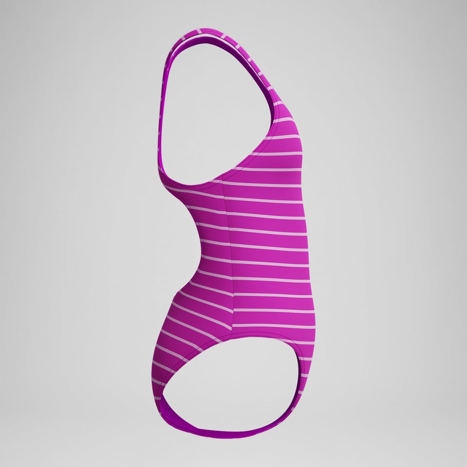 Girls' Printed Medalist Swimsuit Pink