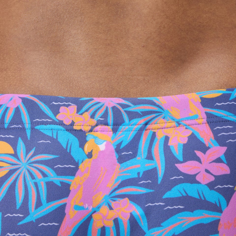 Slip de bain Homme Club Training imprimé 13,5 cm bleu marine/rose