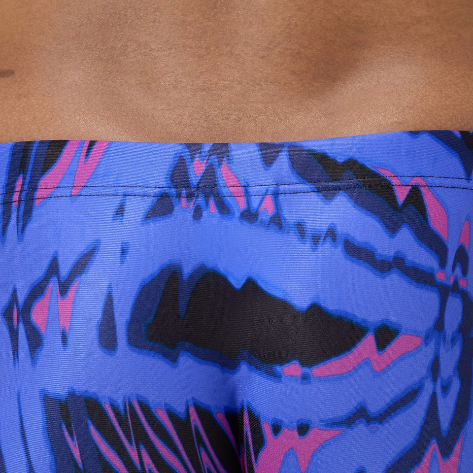 Club Training Bedruckte Badehose 13,5 cm Blau/Pink für Herren