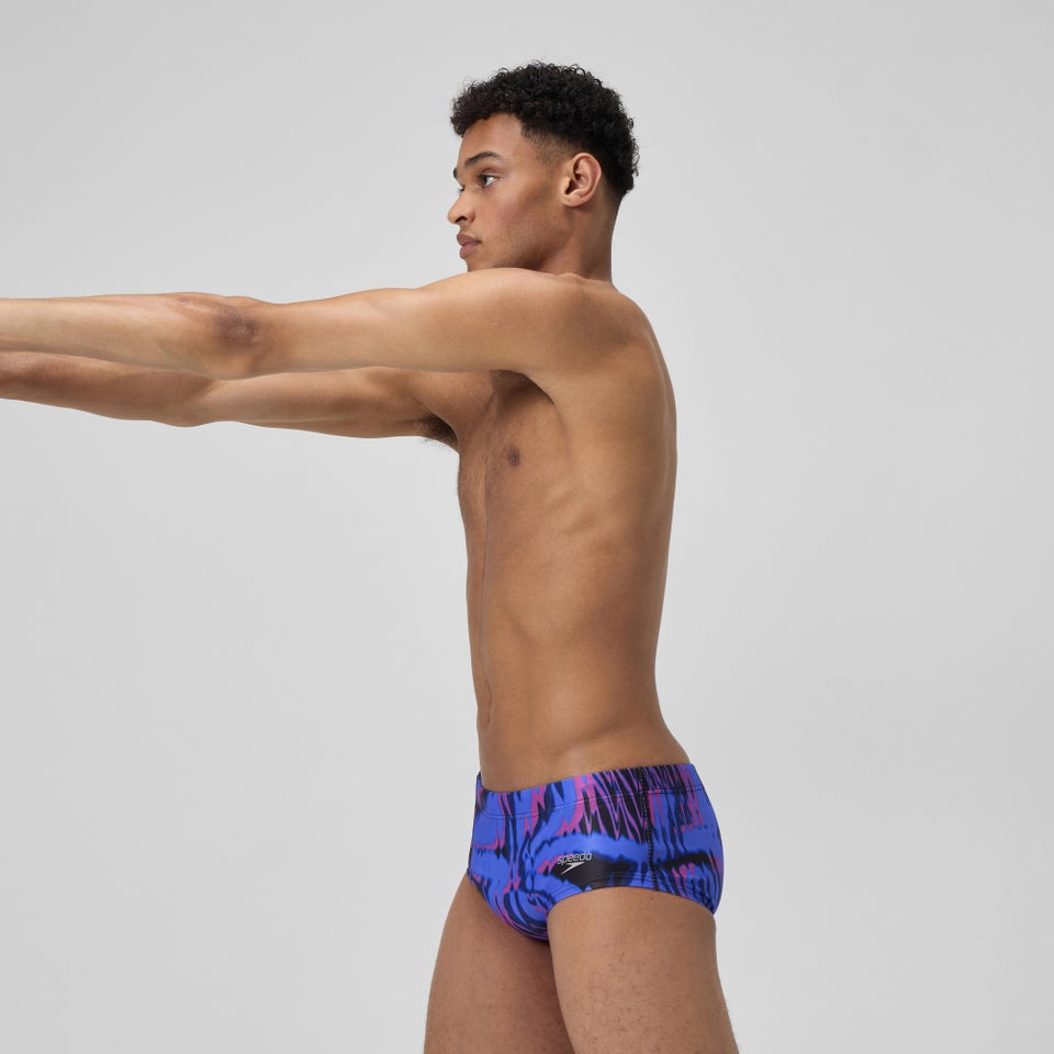 Club Training Bedruckte Badehose 13,5 cm Blau/Pink für Herren