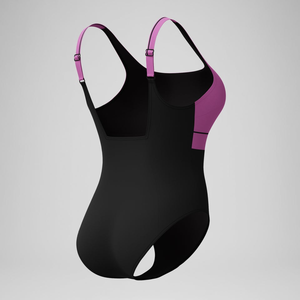 Women's Shaping Contour Eclipse Swimsuit Black/Pink