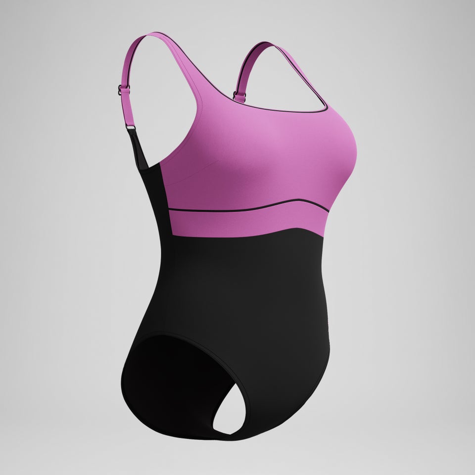 Women's Shaping Contour Eclipse Swimsuit Black/Pink