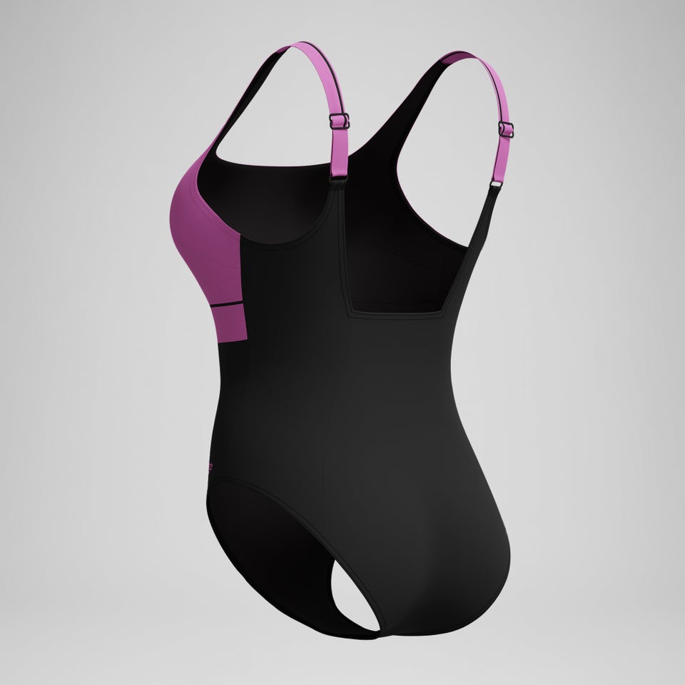 Women's Shaping Contour Eclipse Swimsuit Black/Pink